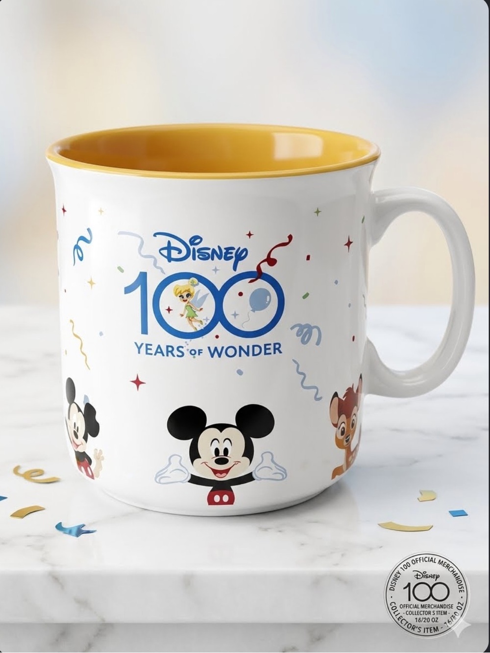 Disney 100 Years of Wonder ceramic coffee mug 16/20 oz